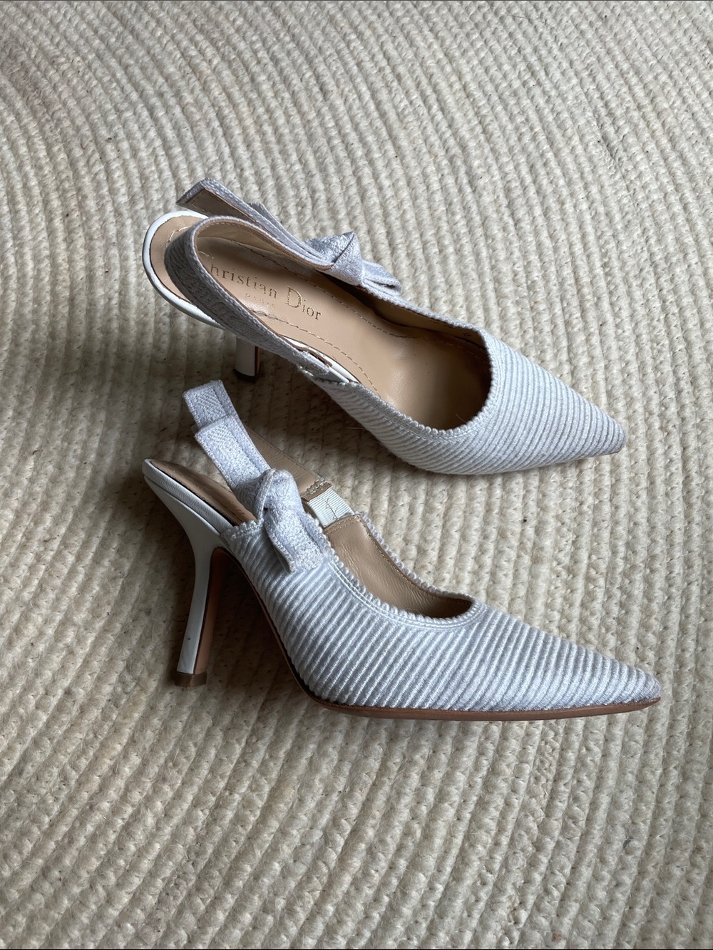 DIOR J'Adior Slingback Pump white Christian DIOR - Picture 9 of 11
